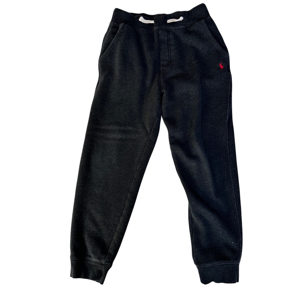 Polo Ralph Lauren Black Jogger Sweatpants Pony Logo Boys Youth Medium (10-12)